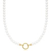 image:imageRossSimons 56mm Cultured Pearl CharmCompatible Necklace in 18kt Gold Over Sterling16 Inches