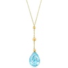 image:imageRossSimons 800 Carat Sky Blue Topaz YNecklace in 14kt Yellow GoldTopaz