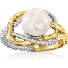 image:imageRossSimons 885mm Cultured South Sea Pearl Ring in Sterling Silver and 18kt Gold Over Sterling
