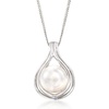 image:imageRossSimons 9510mm Cultured Pearl Teardrop Pendant Necklace in Sterling Silver180 Inches