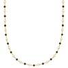 image:imageRossSimons BezelSet Onyx and 4mm Cultured Pearl Necklace in 18kt Gold Over Sterling18 Inches