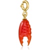 image:imageRossSimons Carnelian Lobster Claw Charm in 18kt Gold Over Sterling