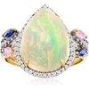 image:imageRossSimons Ethiopian Opal Ring With 38 ct tw Multicolored Diamonds and 20 ct tw Multicolored Sapphires in 14kt Yellow Gold Size 7