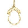 image:imageRossSimons Italian 14kt Yellow Gold HeartCutout Charm Holder Pendant