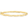 image:imageRossSimons Italian 14kt Yellow Gold Oval Twisted Bangle Braceletno gemstone