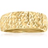 image:imageRossSimons Italian 14kt Yellow Gold Textured and Polished RingNo Gemstone