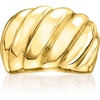 image:imageRossSimons Italian 14kt Yellow GoldPlated Ribbed RingNo Gemstone