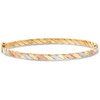 image:imageRossSimons Italian 18kt TriColored Gold Twisted Bangle Braceletno gemstone