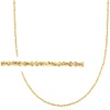 image:imageRossSimons Italian 1mm 14kt Yellow Gold Twisted SparkleChain NecklaceNo Gemstone