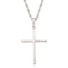 image:imageRossSimons Mens Sterling Silver Classic Cross Pendant Necklace 22 inches