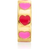 image:imageRossSimons Red and Pink Enamel Heart Bead Charm in 18kt Gold Over Sterling