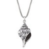 image:imageRossSimons Sterling Silver Scrollwork Seashell Pendant Necklace 18 inches