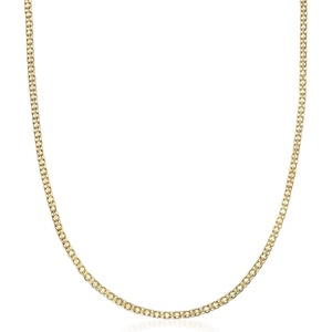 image:imagePure Collection by RossSimons Italian 14kt Yellow Gold BismarkLink NecklaceNo Gemstone