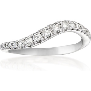 image:imageRossSimons 033 ct tw Diamond Wavy Ring in Sterling SilverDiamond