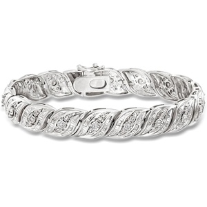 image:imageRossSimons 100 ct tw Diamond Bracelet in Sterling SilverDiamond