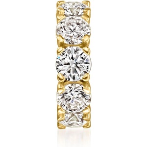 image:imageRossSimons 100 ct tw LabGrown Diamond Bead Charm in 18kt Gold Over Sterling