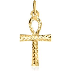 image:imageRossSimons 14kt Yellow Gold Ankh Cross Charm