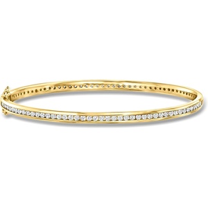 image:imageRossSimons 170 ct tw CZ Eternity Bangle Bracelet in 18kt Gold Over SterlingCubic Zirconia