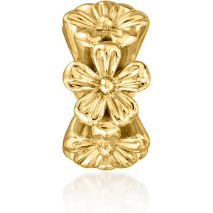 image:imageRossSimons 18kt Gold Over Sterling Flower Bead Charm