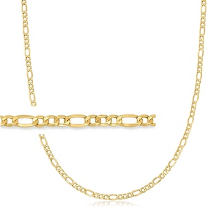 image:imageRossSimons 35mm 14kt Yellow Gold FigaroLink NecklaceNo Gemstone