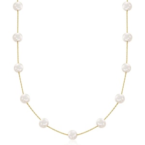 image:imageRossSimons 775mm Cultured Pearl Station Necklace in 14kt Yellow Gold200 Inches