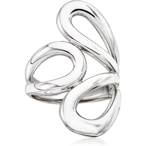 image:imageRossSimons Italian Sterling Silver Abstract Floral RingNo Gemstone