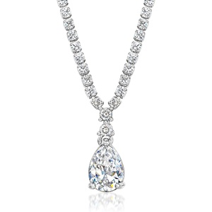 image:imageRossSimons Sterling SilverPlated Necklace With 620 ct tw Czs 18 inches