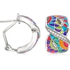 image:imageBelle Etoile Tropicalia Multicolored Enamel and 20 ct tw CZ Earrings in Sterling Silver