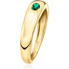 image:imagePure Collection by RossSimons 020 Carat Oval LabGrown Emerald Ring in 18kt Gold Over SterlingCreated Emerald