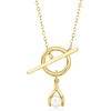 image:imagePure Collection by RossSimons Italian 14kt Yellow Gold CharmCompatible Toggle NecklaceNo Gemstone