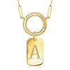 image:imagePure Collection by RossSimons Italian 14kt Yellow Gold Personalized Dog Tag Charm063 Inches