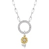 image:imagePure Collection by RossSimons Sterling Silver and 14kt Yellow Gold Sunflower Charm With Diamonds