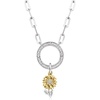 image:imagePure Collection by RossSimons Sterling Silver and 14kt Yellow Gold Sunflower Charm With Diamonds