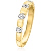 image:imageRossSimons 050 ct tw LabGrown Diamond 5Stone Ring in 18kt Gold Over SterlingDiamond