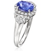 image:imageRossSimons 120 Carat Tanzanite and 25 ct tw Diamond Ring in PlatinumTanzanite