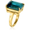 image:imageRossSimons 1400 Carat London Blue Topaz Ring in 18kt Gold Over SterlingTopaz