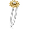 image:imageRossSimons 14kt Yellow Gold and Sterling Silver Sunflower Ring With Single LabGrown DiamondDiamond