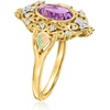 image:imageRossSimons 180 Carat Amethyst and 20 ct tw White Zircon Ring With Opals in 18kt Gold Over SterlingAmethyst