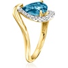 image:imageRossSimons 180 Carat London Blue Topaz Ring With 41 ct tw LabGrown Diamonds in 18kt Gold Over SterlingDiamond