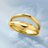 image:imageRossSimons 18kt Gold Over Sterling 2Row RingNo Gemstone