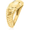image:imageRossSimons 18kt Gold Over Sterling DiamondCut Sculptural RingNo Gemstone