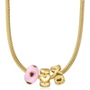 image:imageRossSimons 18kt Gold Over Sterling Heart Bead Charm