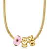 image:imageRossSimons 18kt Gold Over Sterling Heart Bead Charm