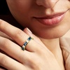 image:imageRossSimons 210 ct tw London Blue Topaz and 31 ct tw LabGrown Diamond Ring in 18kt Gold Over SterlingDiamond