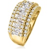 image:imageRossSimons 240 ct tw CZ Ring in 18kt Gold Over SterlingCubic Zirconia