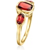 image:imageRossSimons 270 ct tw Garnet 3Stone Ring in 18kt Gold Over SterlingGarnet
