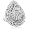 image:imageRossSimons 400 ct tw Round and Baguette CZ Ring in Sterling SilverCubic Zirconia