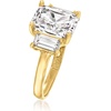 image:imageRossSimons 505 ct tw CZ 3Stone Ring in 14kt Yellow GoldCubic Zirconia