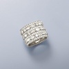 image:imageRossSimons 650 ct tw MultiShaped CZ MultiRow Eternity Band in Sterling SilverCubic Zirconia