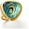 image:imageRossSimons Abalone Shell Triangular Ring in 18kt Gold Over Sterlingshell